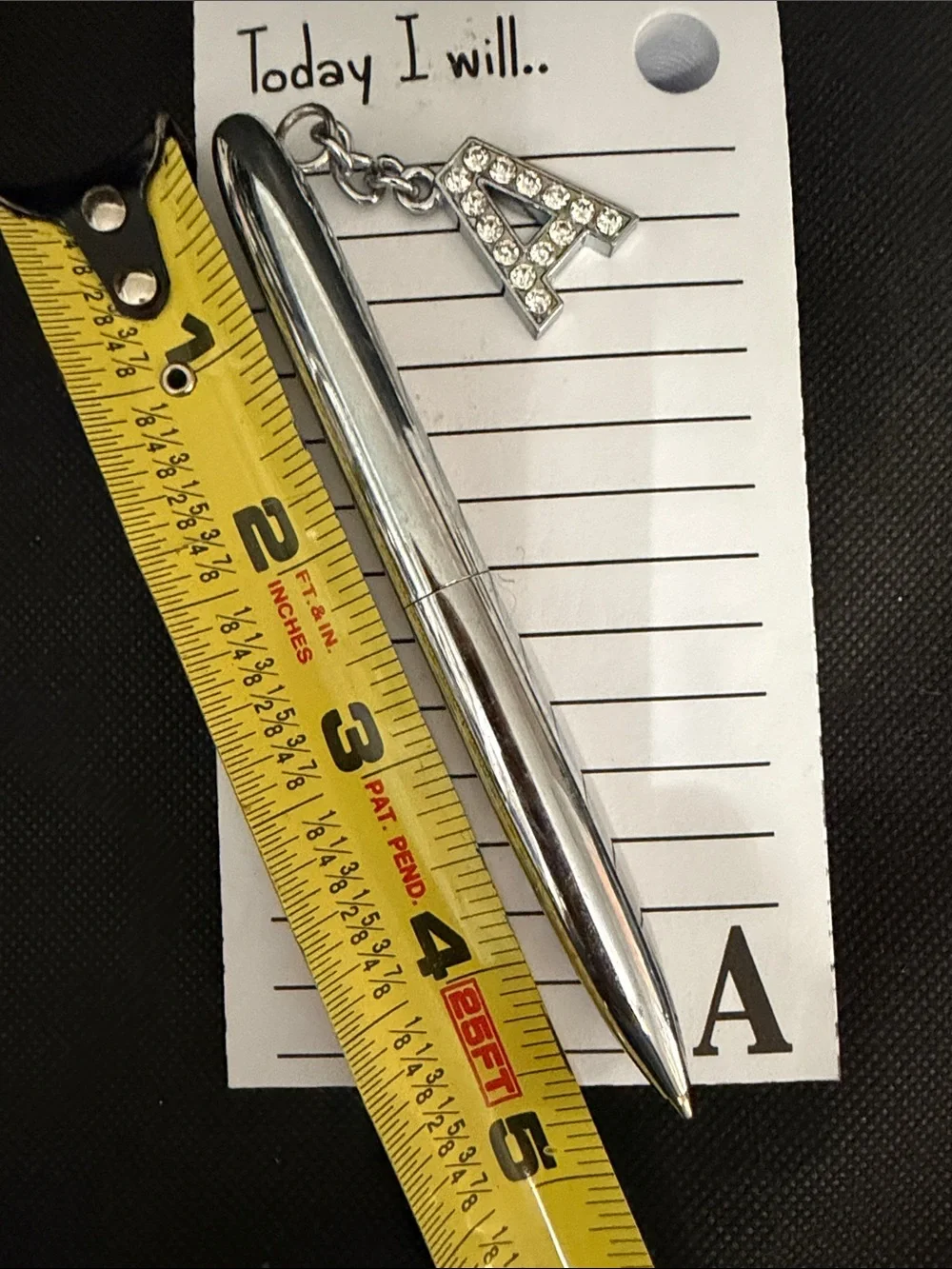 Vintage Bling ‘A’ pen & Stationary- To Do List pad - used